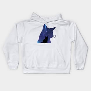 Cat in the sky Kids Hoodie